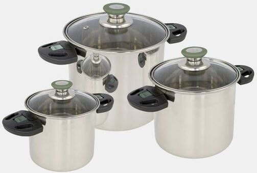 Bo-Camp Bo Camp Elegance Compact 3 Pannenset Zilver