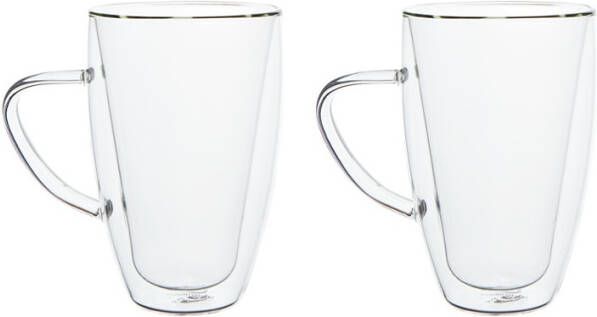 Bredemeijer Duo dubbelwandig koffie en theeglas 32 cl set van 2