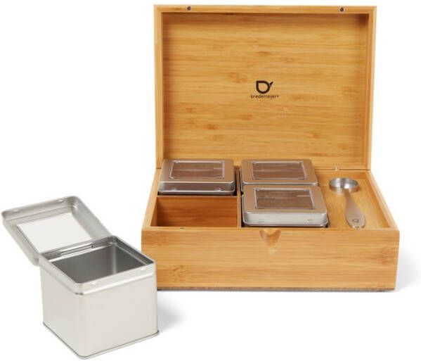 Bredemeijer Theedoos inclusief 4 blikjes