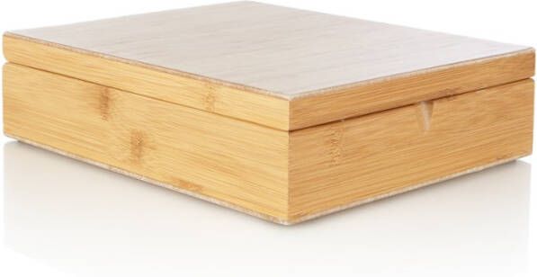 Bredemeijer Universal theedoos van bamboe 9 vaks