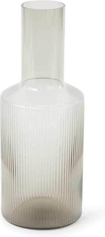 Ferm Living Ripple Karaf Grijs Gerookt Glas
