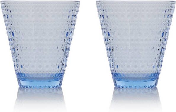 Iittala Kastehelmi Waterglas 0, 30 cl aqua, per 2