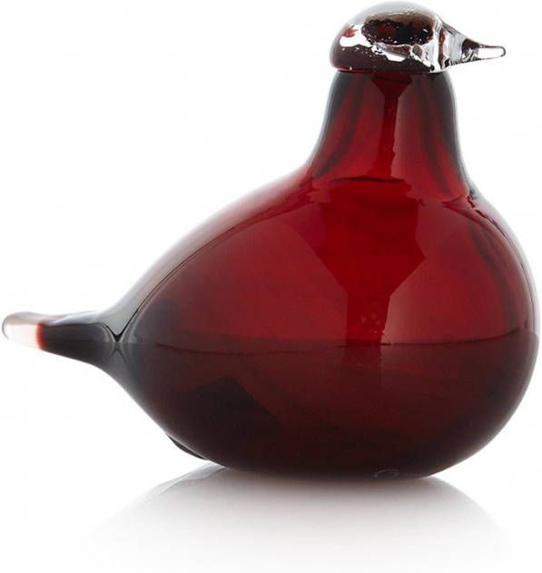 Iittala Kleine Rode Stern vogel van glas 8 cm