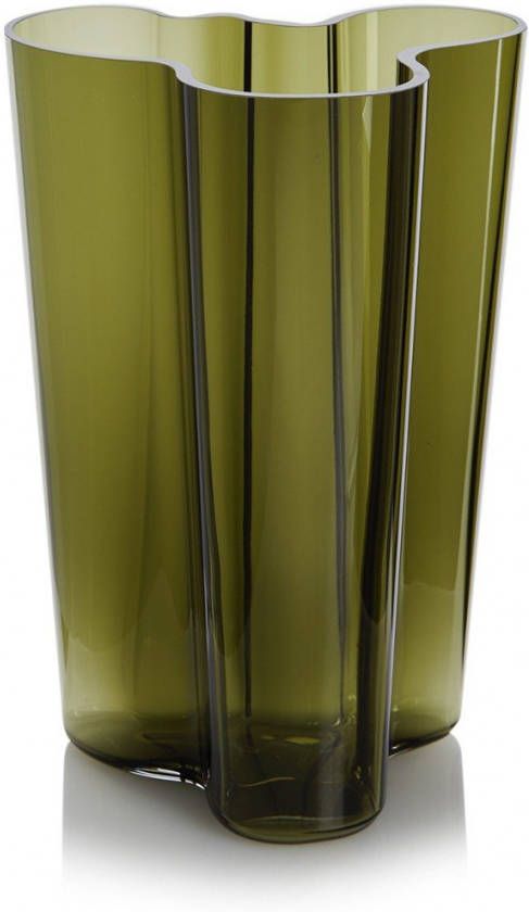 Iittala Alvar Aalto Vaas 25, 1 cm Mosgroen