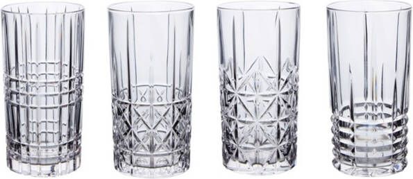 Nachtmann Highland Longdrinkglazen Set 4 Delig Hoog Model 44.5 Cl