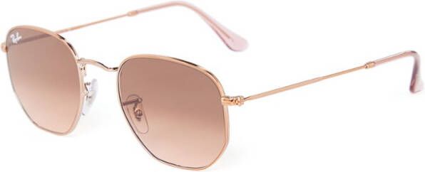 Ray-Ban Hexagonal Flat Lenses Polarized Sunglasses Ray Ban, Bruin, Dames