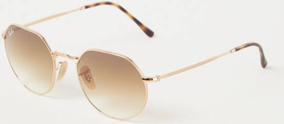 Ray-Ban Jack gepolariseerd Ray Ban, Beige, Dames