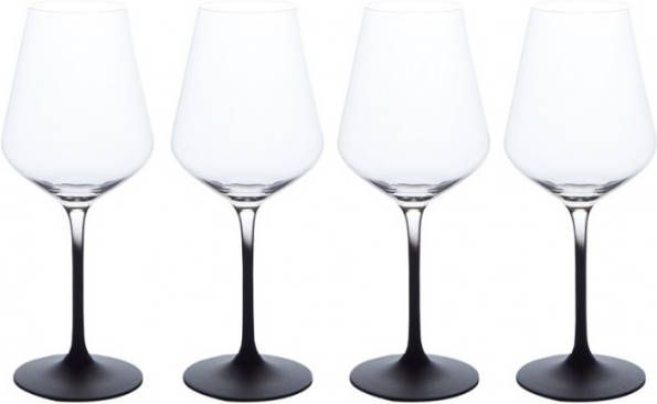 Villeroy & Boch Manufacture Rock rode wijnglas 47 cl set van 4