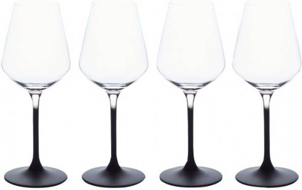 Villeroy & Boch Manufacture Rock witte wijnglas 38 cl set van 4