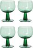 HKliving Wijnglas varen groen The Emeralds laag set van 4 online kopen
