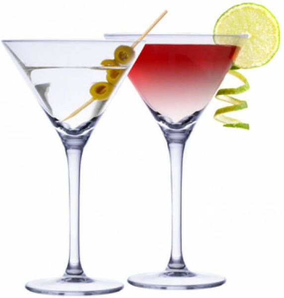 alpina 4x Martini Cocktailglazen 220 Ml Cocktailglazen