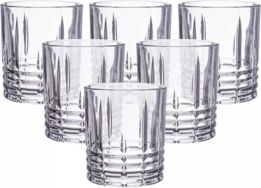 Altom Design Luxe Drinkglazen Whiskey Glazen Cocktail Glazen Cocktailglazen Waterglazen 330ml 6 Stuks