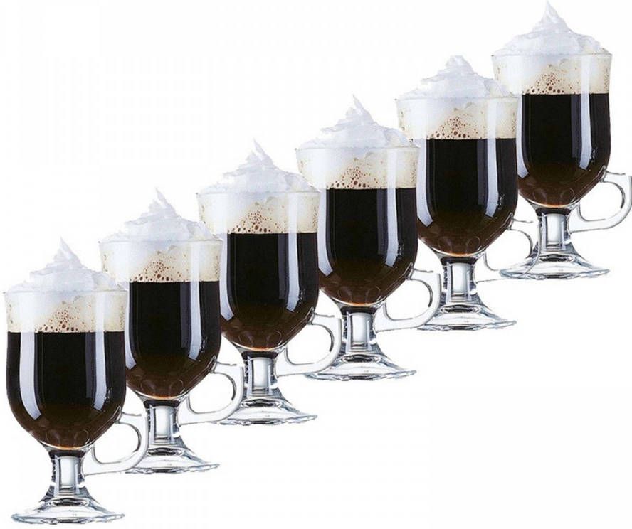 Arcoroc 6x Irish Coffee Glazen Transparant 240 Ml Opal Koffie En Theeglazen