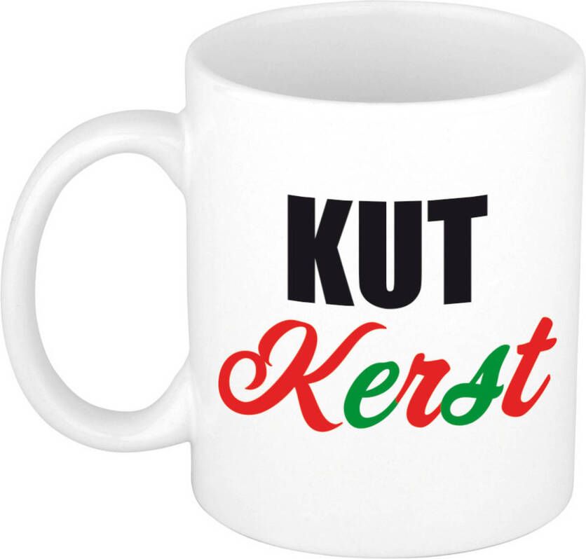 Bellatio Decorations Kutkerst Koffiemok/Theebeker Kerstmis 300 Ml Bekers