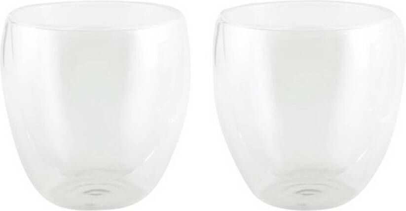 Bellatio Design 2x Luxe Dubbelwandige Theeglazen 200ml Koffie En Theeglazen