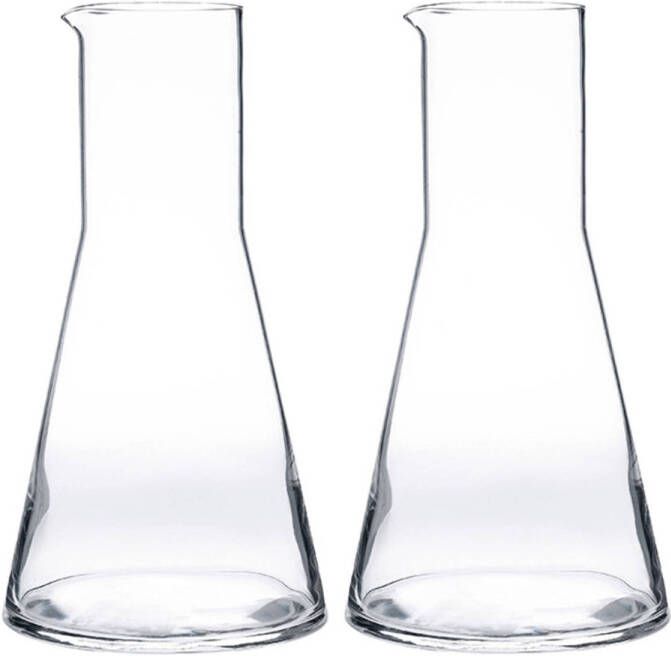 Bormioli Rocco 2x Glazen Water Karaffen Van 250 Ml Conica Karaffen