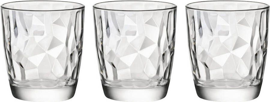 Bormioli Rocco 6x Stuks Tumbler Waterglazen/sapglazen Diamond 305 Ml Drinkglazen