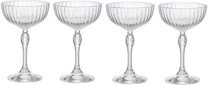 Bormioli Cocktailglazen America&apos, s 20&apos, s 250 Ml 4 Stuks