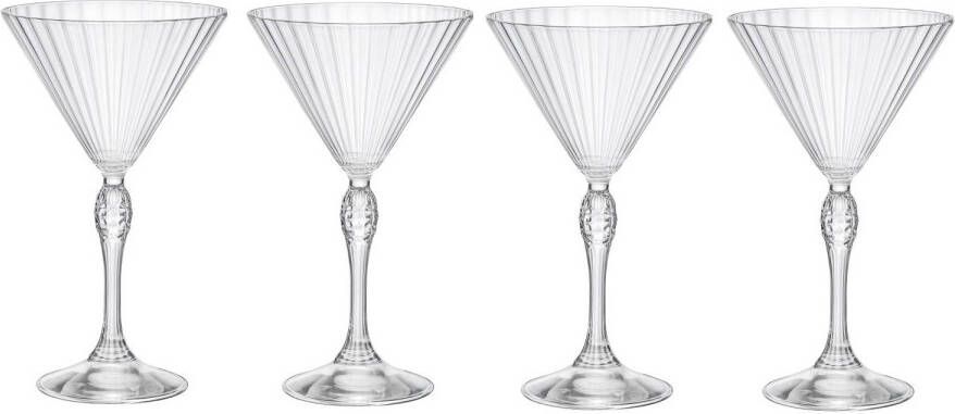 Bormioli Rocco Martini Glazen America 20&apos, s 240 Ml 4 Stuks