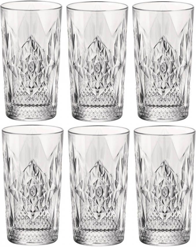 Bormioli Rocco Set Van 12x Stuks Tumbler Waterglazen/drinkglazen Transparant 490 Ml Drinkglazen