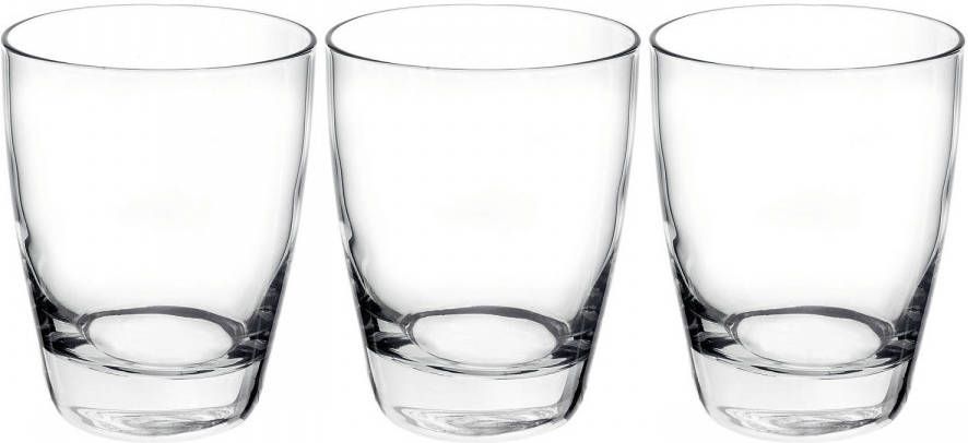 Bormioli Rocco Set Van 3x Stuks Tumbler Waterglazen/drinkglazen Transparant 280 Ml Drinkglazen