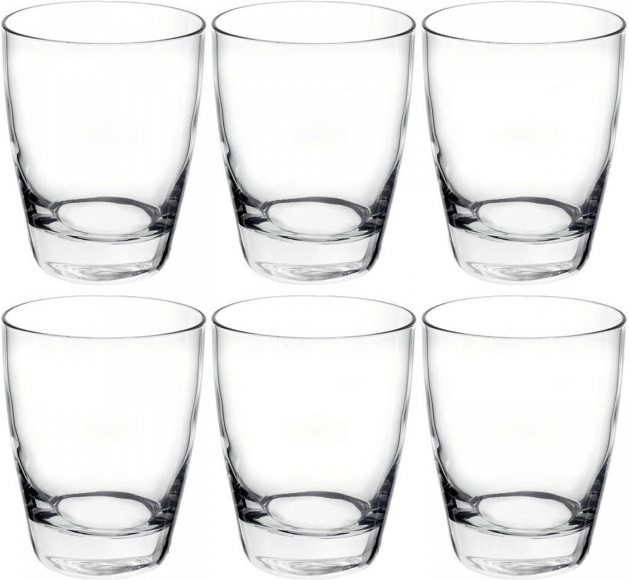 Bormioli Rocco Set Van 6x Stuks Tumbler Waterglazen/drinkglazen Transparant 280 Ml Drinkglazen
