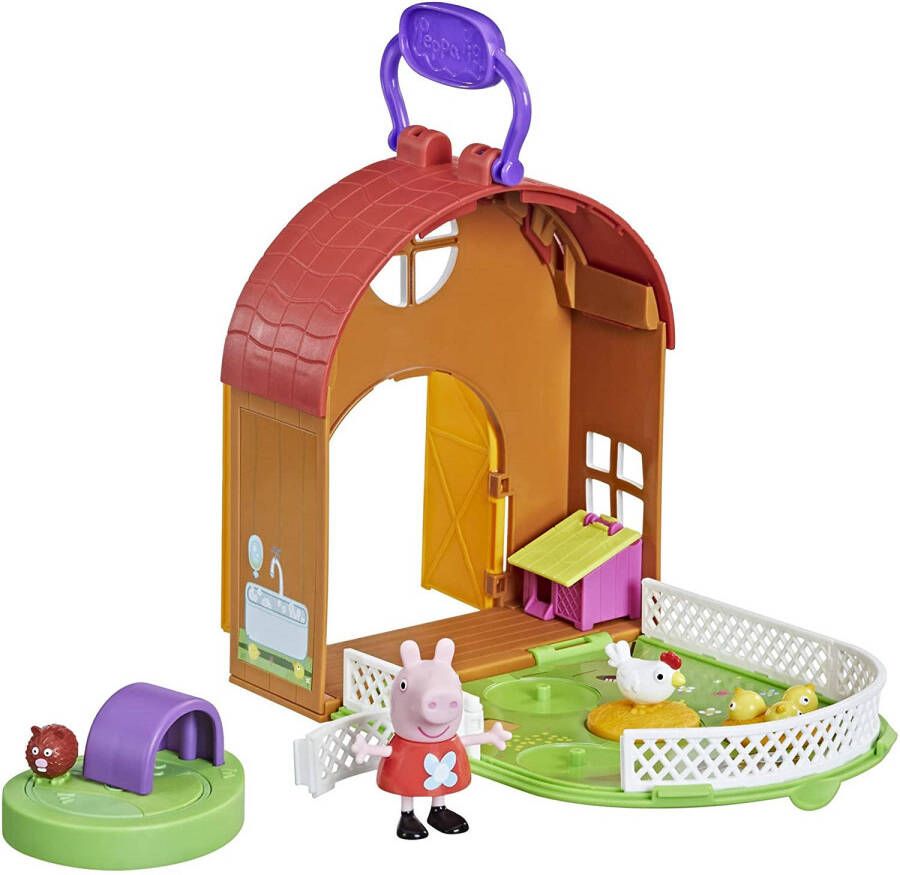 Dobeno Peppa Pig Speelset Peppa&apos, s Kinderboerderij Junior 6 delig