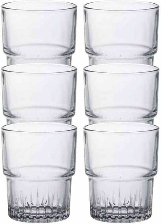 Duralex 12x Koffie/espresso/whiskey Glazen Transparant 200 Ml Empilable Koffie En Theeglazen