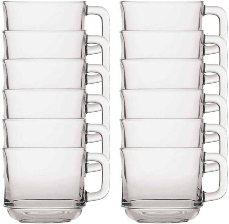 Duralex 12x Theeglazen/koffieglazen Transparant 220 Ml Lys Koffie En Theeglazen