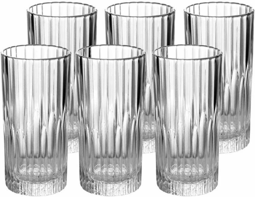 Duralex 6x Longdrink Glazen Transparant 305 Ml Manhattan Longdrinkglazen