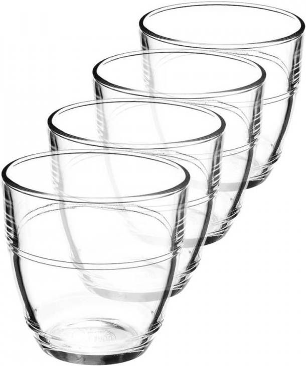 Merkloos Duralex Gigogne Tumblers 22 Cl Set Van 4