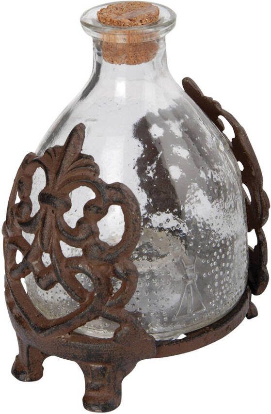 Esschert Design Wespenvanger/wespenval Transparant Glas In Gietijzeren Frame 15 Cm Ongediertevallen Ongediertebestrijding