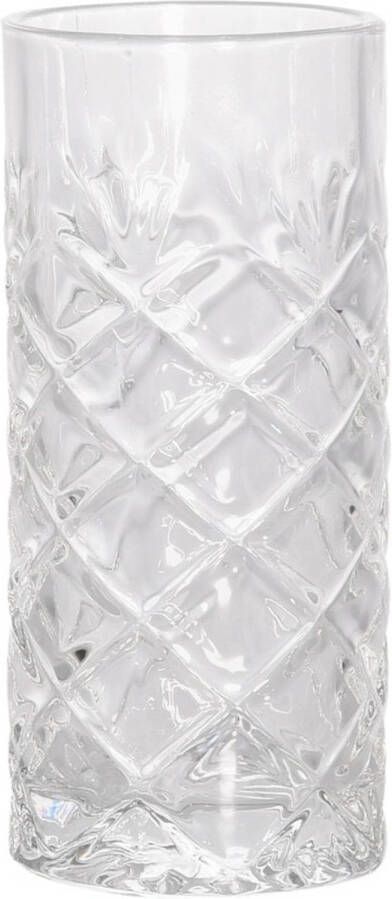 Excellent Houseware 6x Longdrinkglazen/drinkglazen Transparant 250 Ml Longdrinkglazen