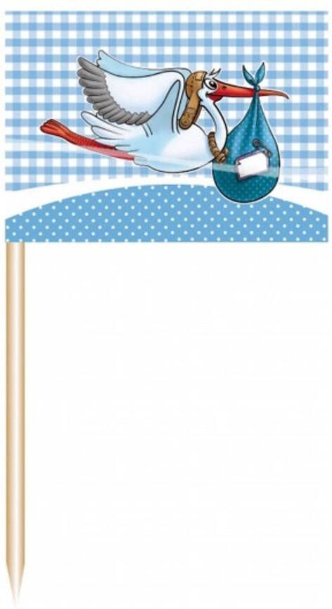 Folat 50 Cocktailprikkers Geboorte Jongen