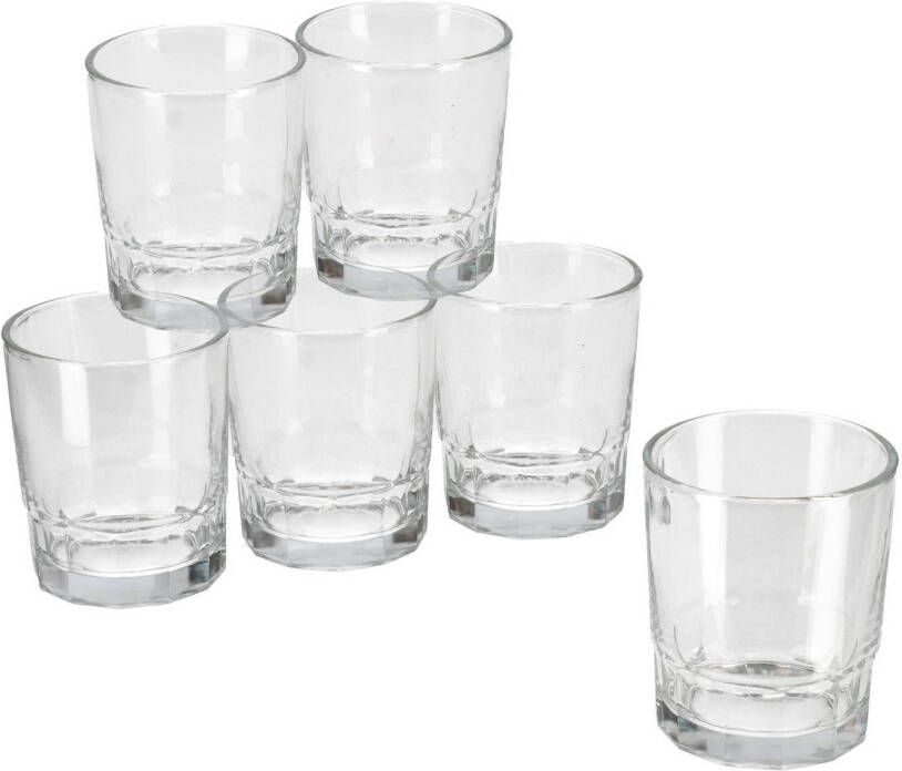 Gerim 12x Stuks Waterglazen/drinkglazen 256 Ml Drinkglazen