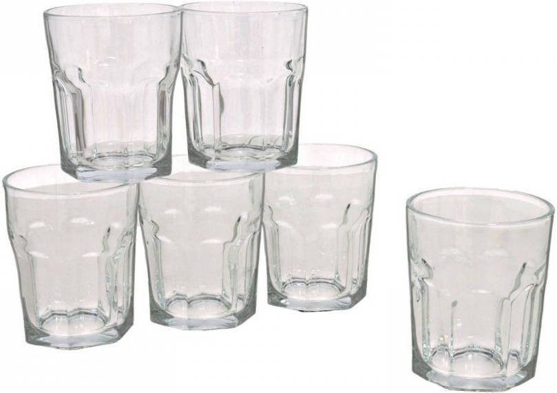 Gerim 18x  Stuks Waterglazen/drinkglazen 256 Ml Drinkglazen