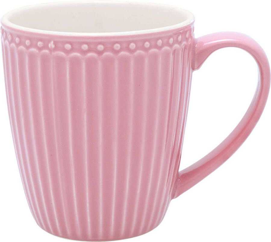 GreenGate Koffiemok Alice Dusty Rose 300ml H 10cm Ø 9.5cm