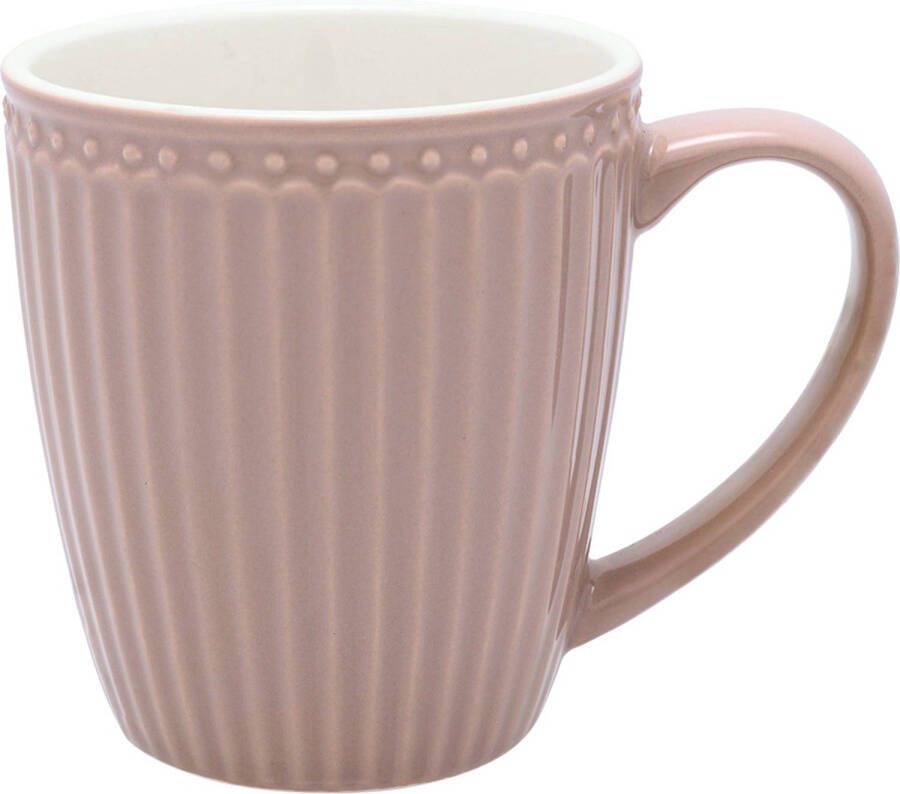 GreenGate Koffiemok Alice Hazelnut Bruin 300ml H 10cm Ø 9.5cm