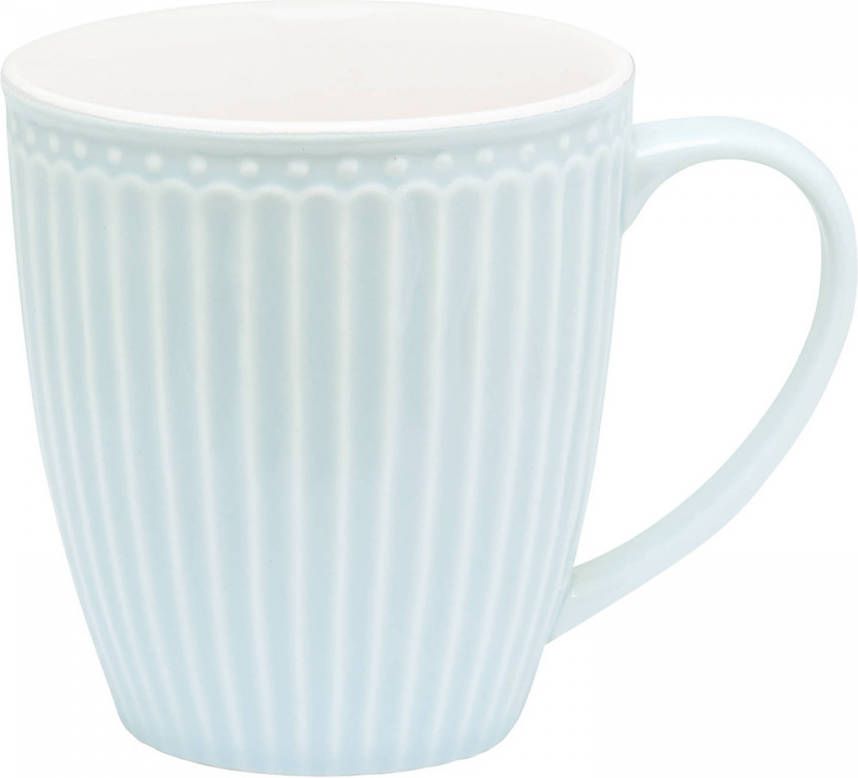 GreenGate Koffiemok Alice Lichtblauw 300 Ml H 10 Cm Ø 9.5 Cm