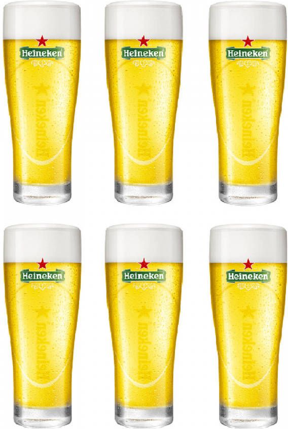 Heineken Bierglazen Ellipse 250 Ml 6 Stuks
