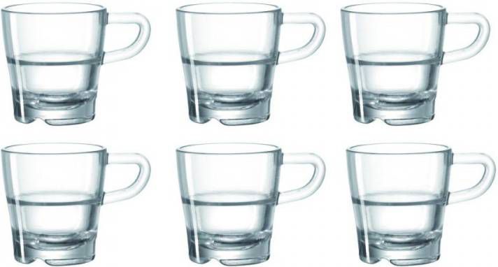 LEONARDO Espressokopje SENSO Hittebestendig en robuust, 6 delig(set, 6 delig )