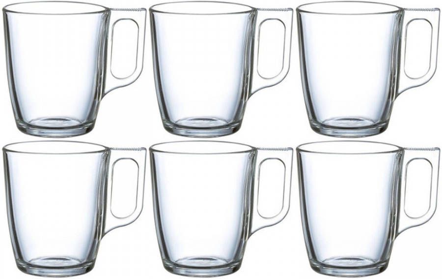 Luminarc 18x Stuks Theeglazen/koffieglazen 250 Ml Koffie En Theeglazen