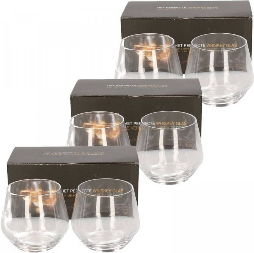 Luminarc 6x Whisky Glazen Transparant 360 Ml Whiskeyglazen