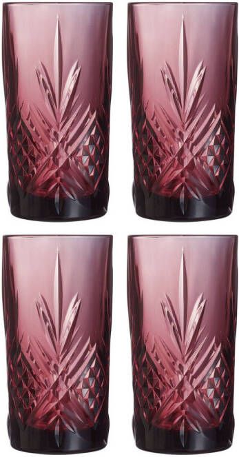 Luminarc Longdrinkglazen Salzburg Lila 380 Ml 4 Stuks