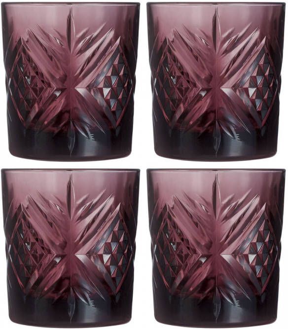 Luminarc Waterglazen Salzburg Lila 300 Ml 4 Stuks