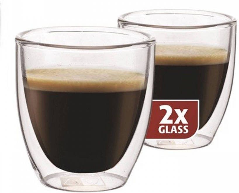 Maxxo Espressoglazen Dubbelwandig, Set Van 2