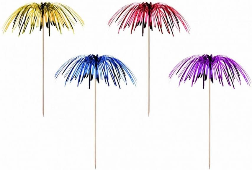 Merkloos 10 Decoratieprikkers Vuurwerk