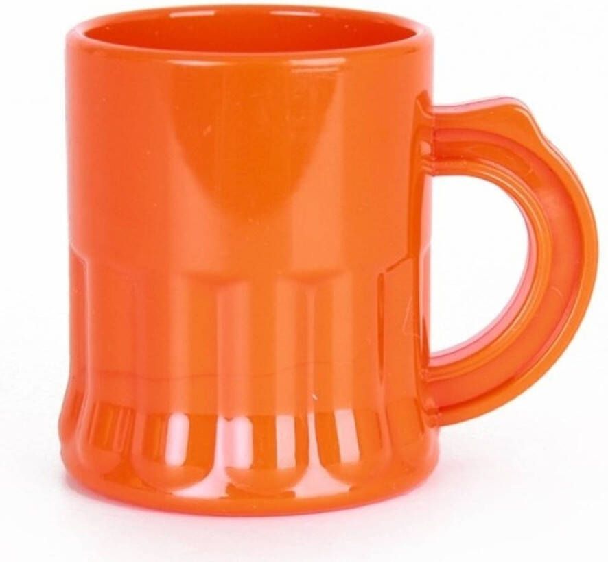 Merkloos 10x Oranje Shotglaasjes 2, 5 Cl Shotglazen