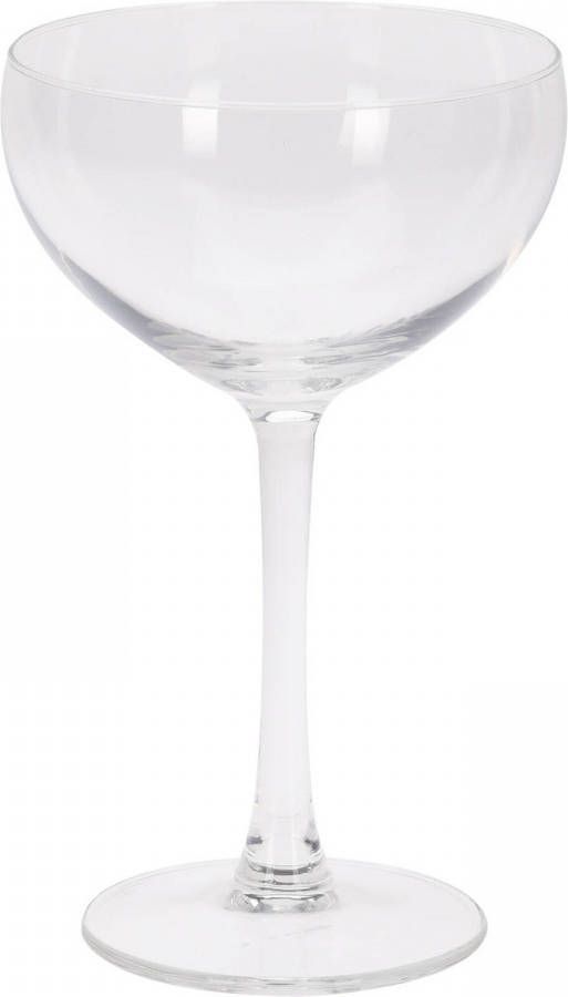Merkloos 4x Champagneglazen/cocktailglazen Transparant 240 Ml Champagne Champagneglazen