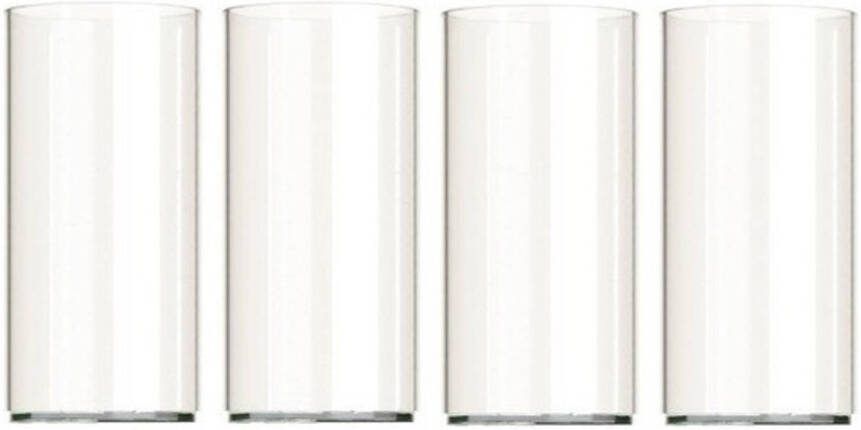 Merkloos 4x Longdrink Glazen Van Kunststof 250 Ml Longdrinkglazen